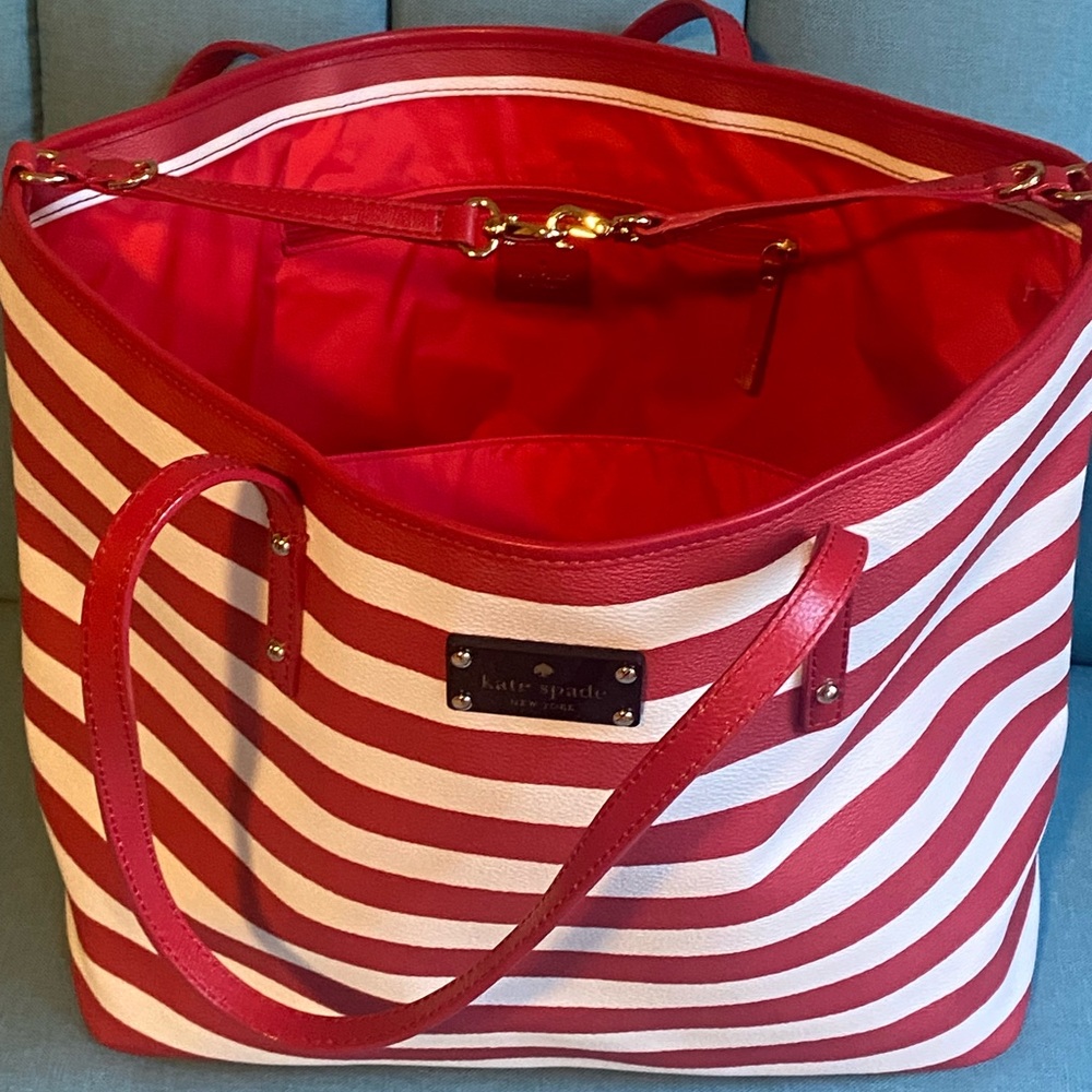 AUTHENTIC KATE SPADE KENNYWOOD SYDNEY STRIPED HANDBAG